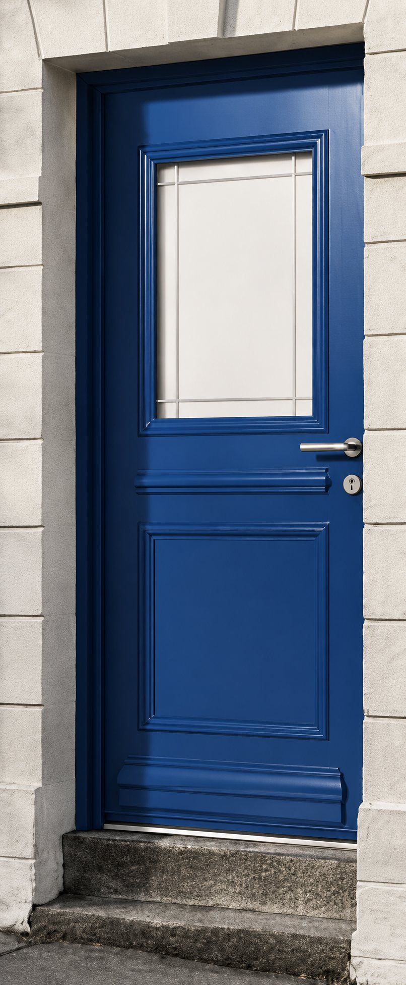 Porte d'entrée K-Line, modèle Créative, posée